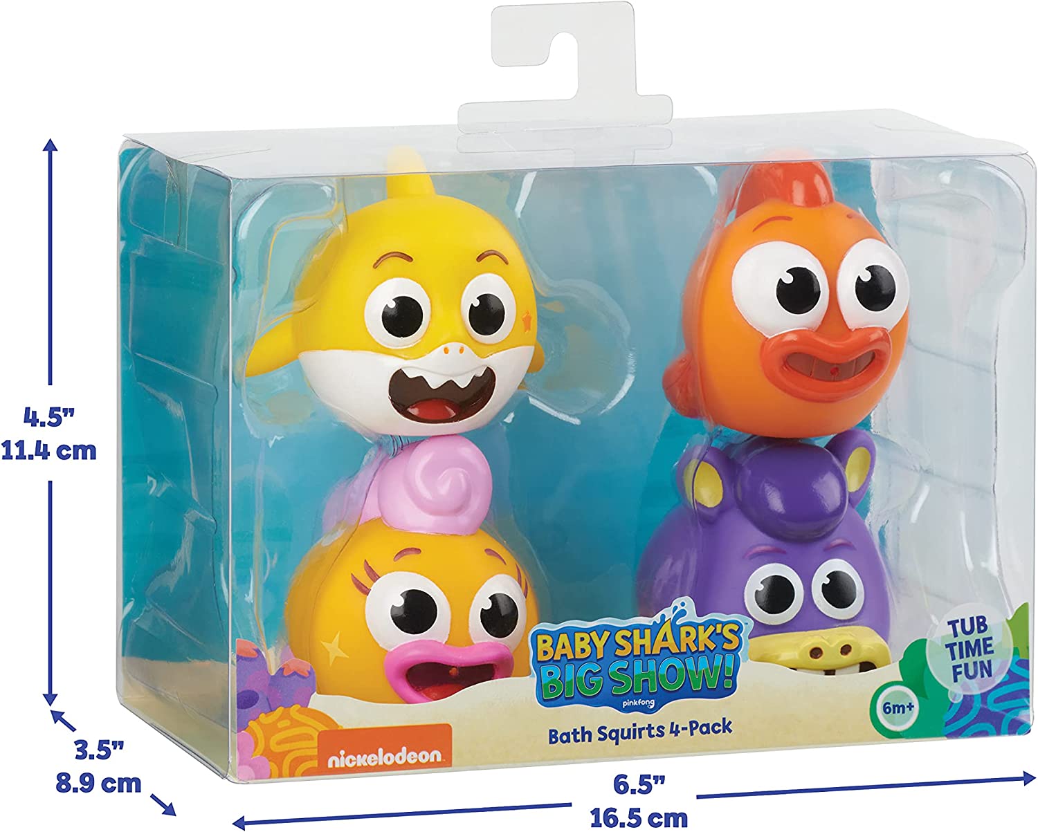 Baby Shark Bath Squirt Toy 4-Pack Big Show! | Operation Imagination